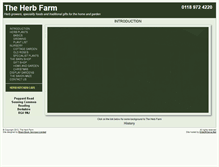 Tablet Screenshot of herbfarm.co.uk